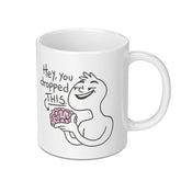 Hey You Dropped This Brain Meme Mug product